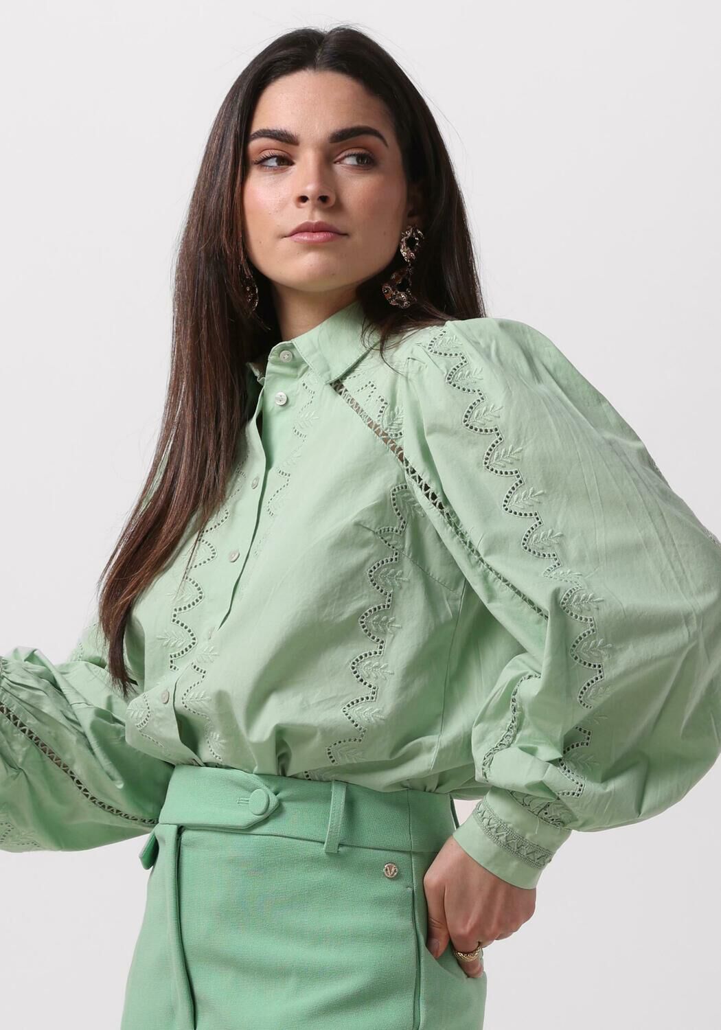 Y.A.S. Dames Blouses Yaskenora Ls Shirt S. Mint