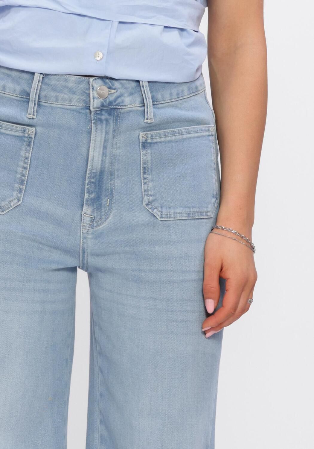 Lichtblauwe NUKUS Pantalon SCARLET PANTS - large