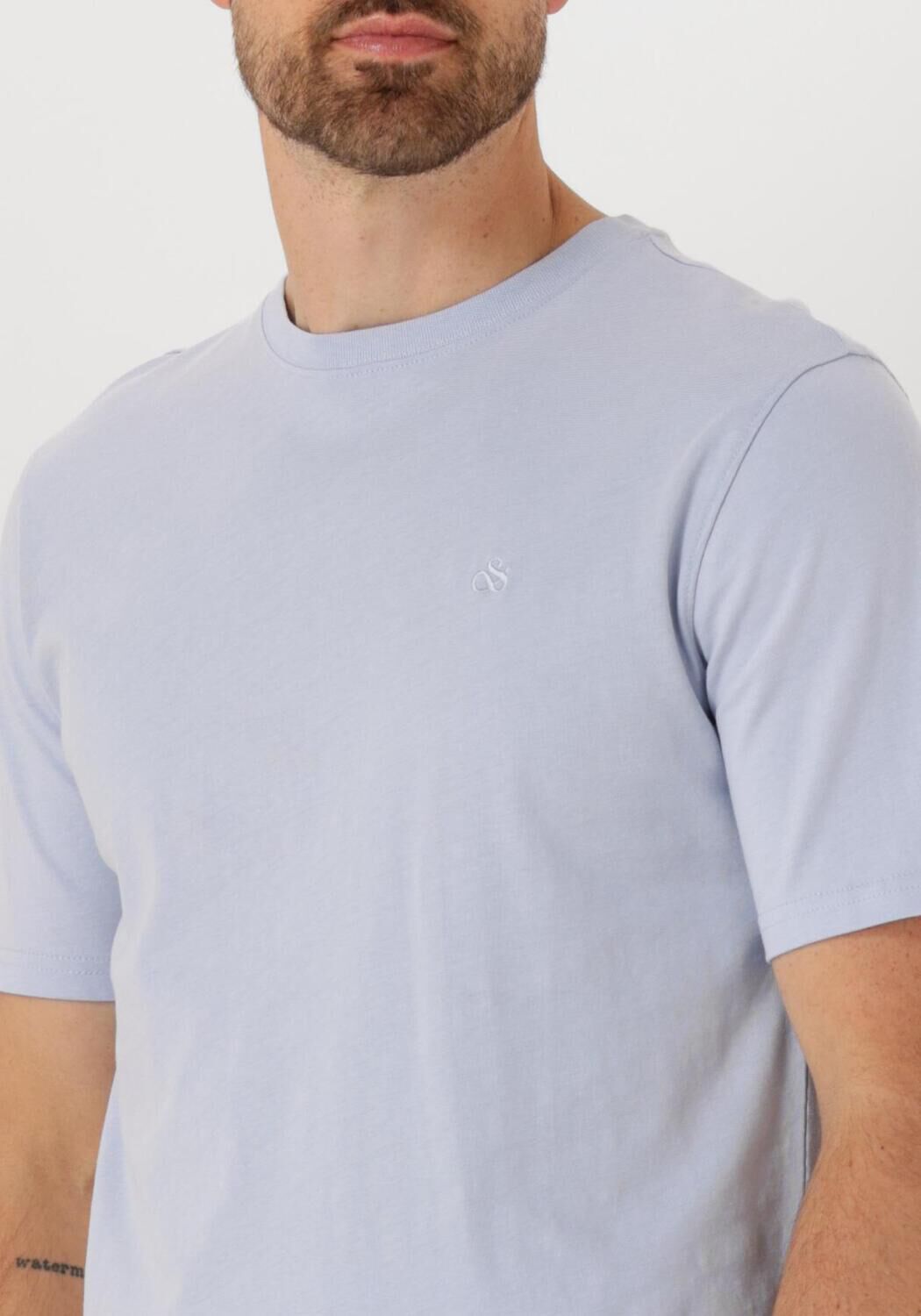 SCOTCH & SODA Heren Polo's & T-shirts Seasonal Core Regular Fit Lo Lichtblauw