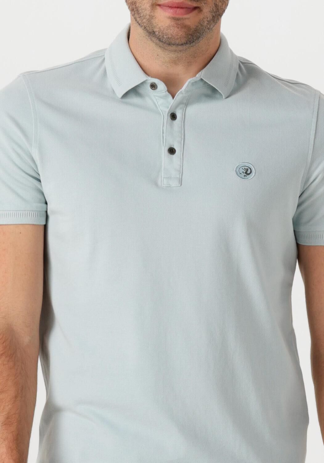 CAST IRON Heren Polo's & T-shirts Short Sleeve Polo Essential Lichtblauw