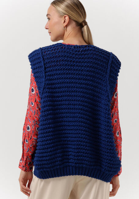 Blauwe NOTRE-V Gilet KNIT GILET - large