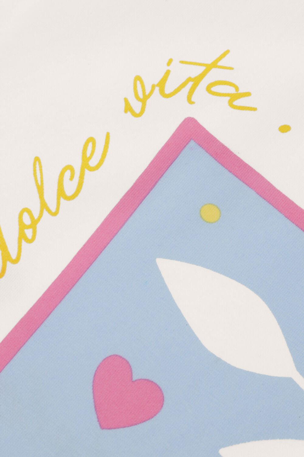 Witte YDENCE T-shirt T-SHIRT LA DOLCE VITA - large