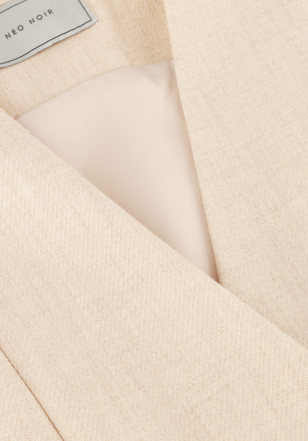 Beige NEO NOIR Gilet SAMARA MELANGE WAISTCOAT - large