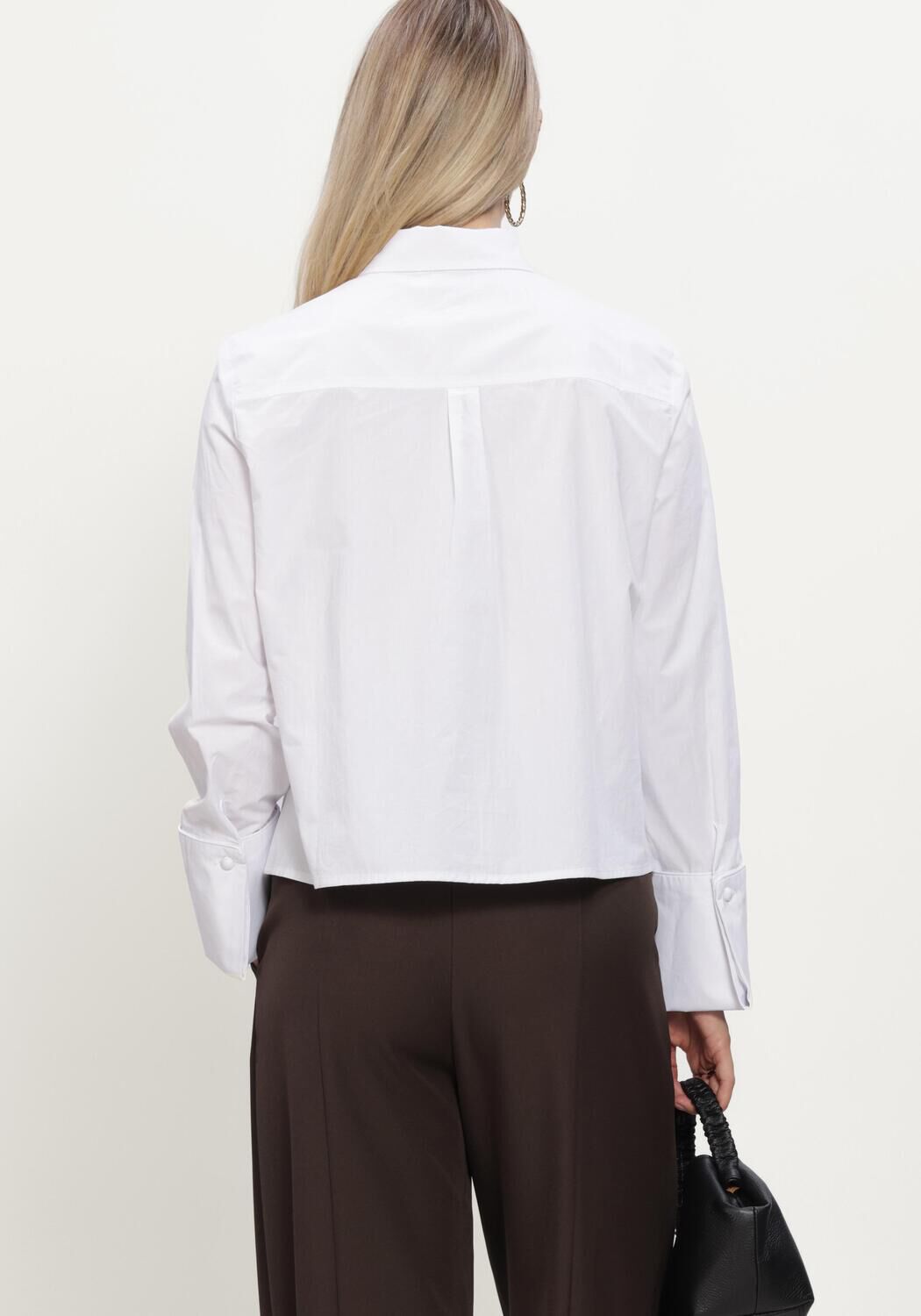 Witte NEO NOIR Blouses CAM POPLIN SHIRT - large