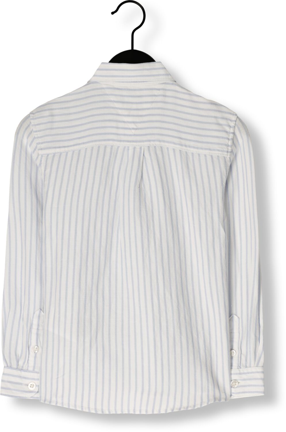 TOMMY HILFIGER Jongens Overhemden Linen Blend Striped Shirt Ls Lichtblauw