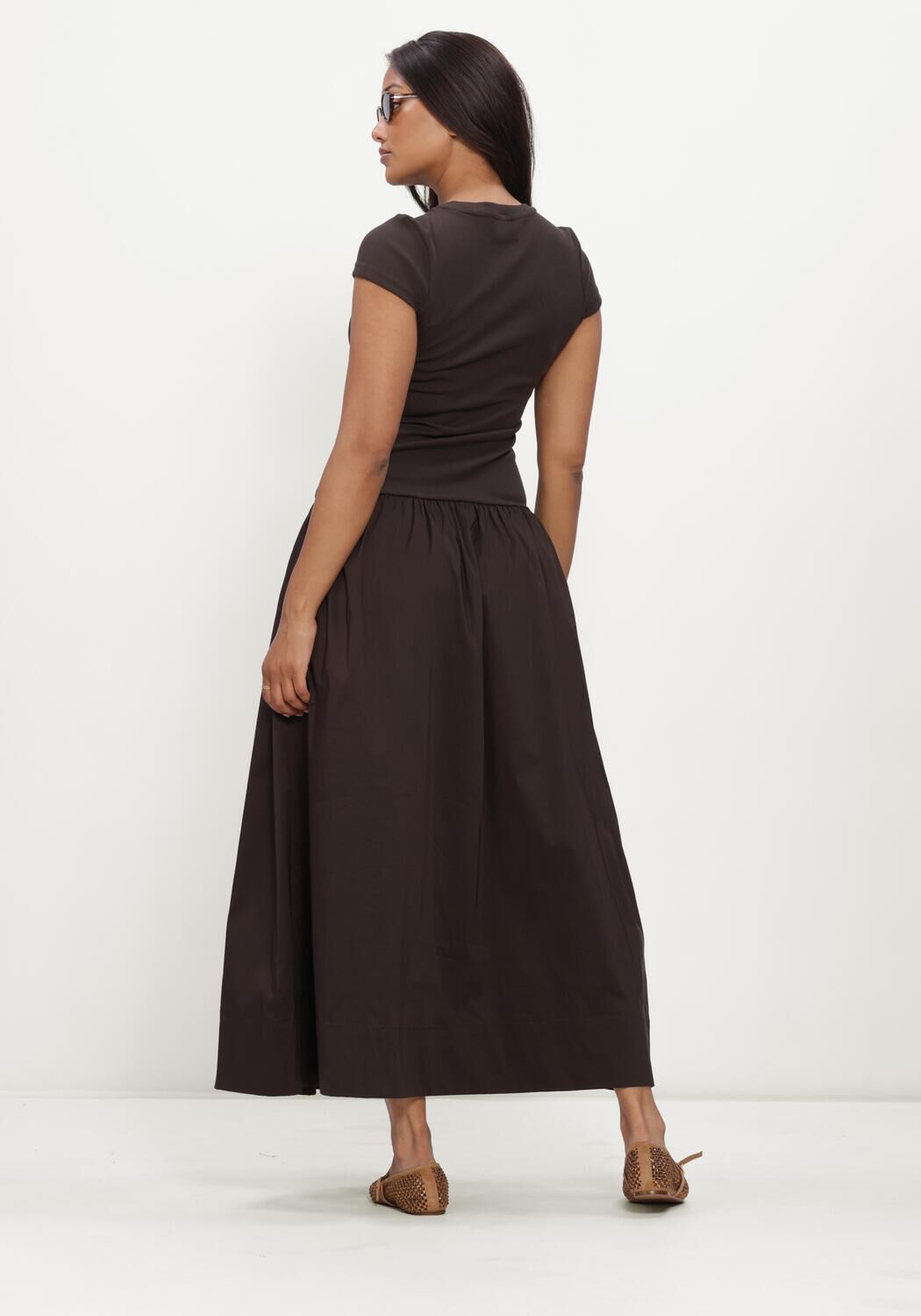 Bruine NEO NOIR Maxi jurk TUSCANY DRESS - large