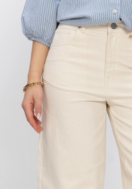 Ecru SELECTED WOMEN Wide jeans SLFBARREL EBBA HW JEANS - large