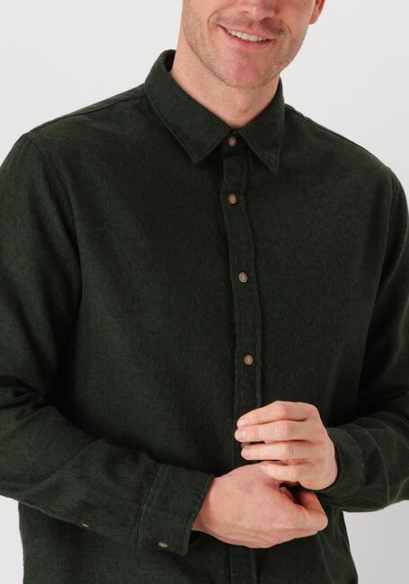 Donkergroene SELECTED HOMME Casual overhemd SLHREG-OWEN FLANNEL MIX SHIRT - large