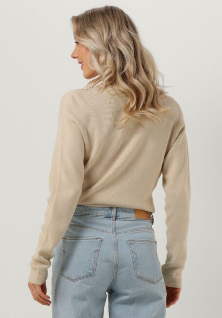 Beige MINUS Trui ALINE WRAP KNIT PULLOVER - large