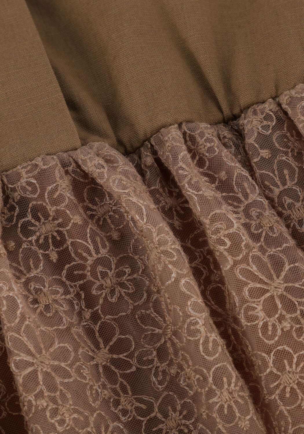 Khaki BAJE STUDIO Mini jurk BOWIL - large