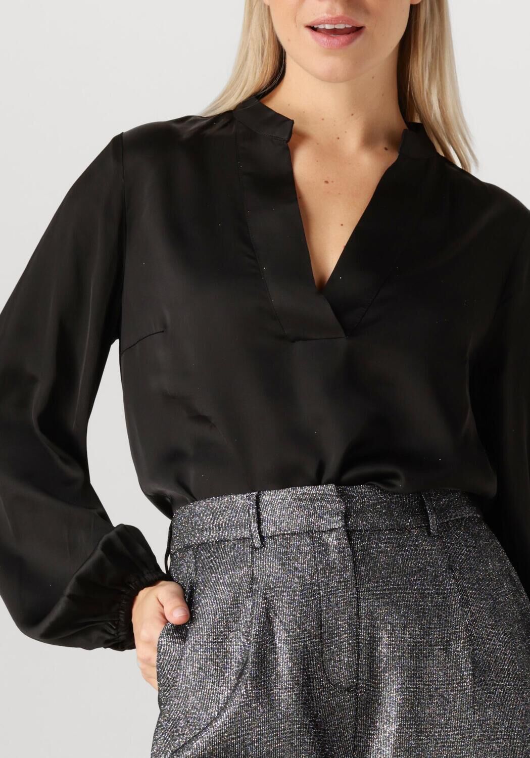 AMAYA AMSTERDAM Dames Blouses Violet Zwart