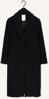 Zwarte NOTRE-V Mantel WOL COAT LONG Zwarte NOTRE-V Mantel WOL COAT LONG - medium