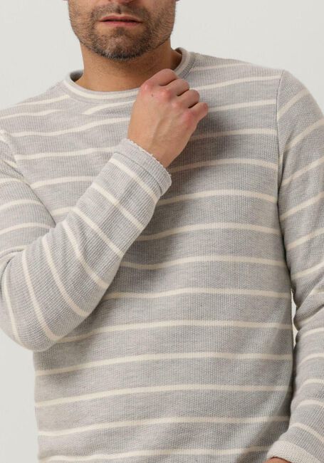 Gebroken wit ANERKJENDT Trui AKSAIL STRIPE SWEAT - large