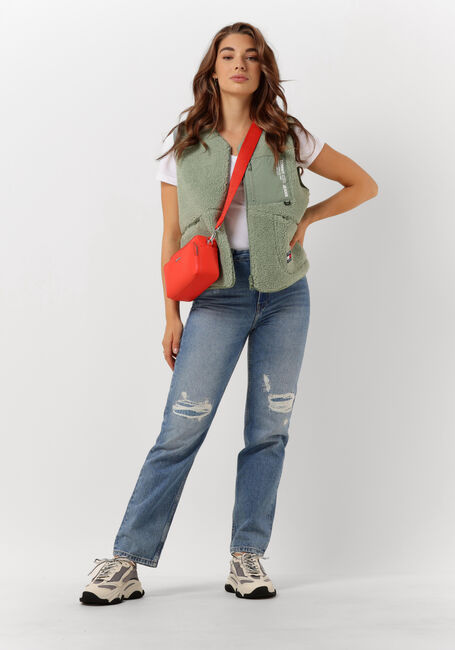 Groene TOMMY JEANS Bodywarmer TJW REVERSIBLE SHERPA VEST - large