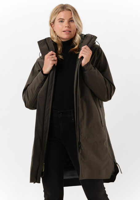 Donkergroene KRAKATAU Parka's QW383 - large