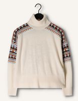 Gebroken wit SCOTCH & SODA Coltrui FAIR ISLE ROLL NECK WOOL-BLEND PULLOVER Gebroken wit SCOTCH & SODA Coltrui FAIR ISLE ROLL NECK WOOL-BLEND PULLOVER - medium
