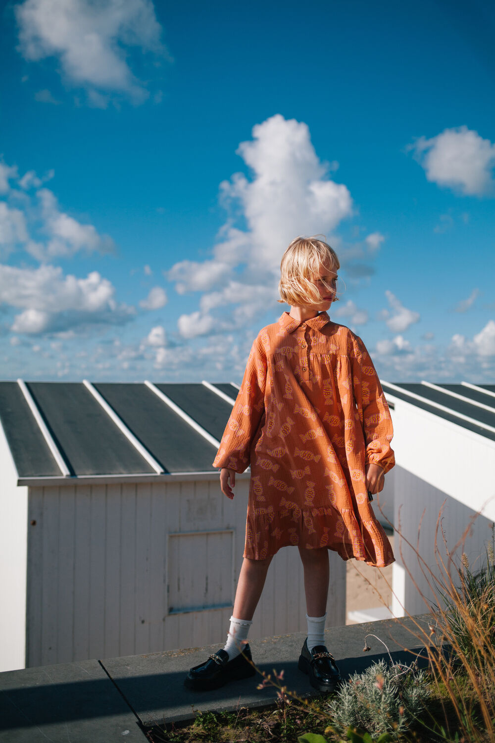 Bruine DAILY BRAT Mini jurk STICKY SWEET DRESS - large