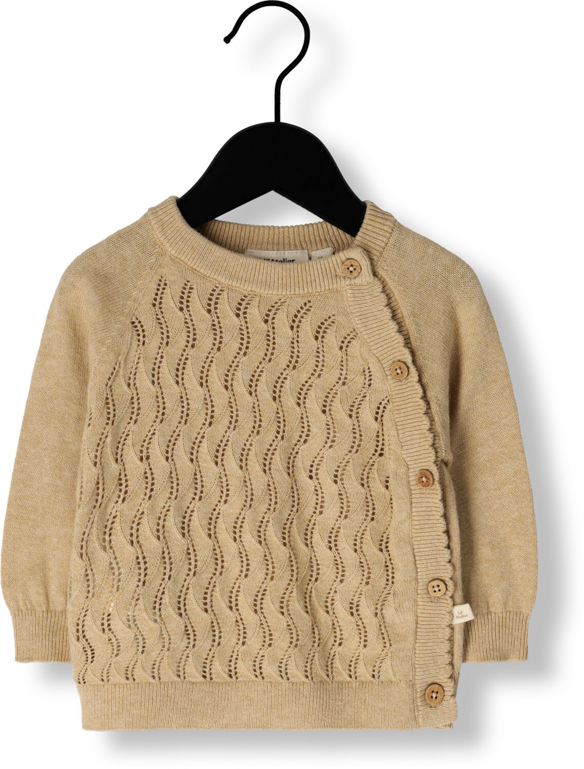 LIL' ATELIER Meisjes Truien & Vesten Nbfnina Ls Wrap Knit Lil Beige.