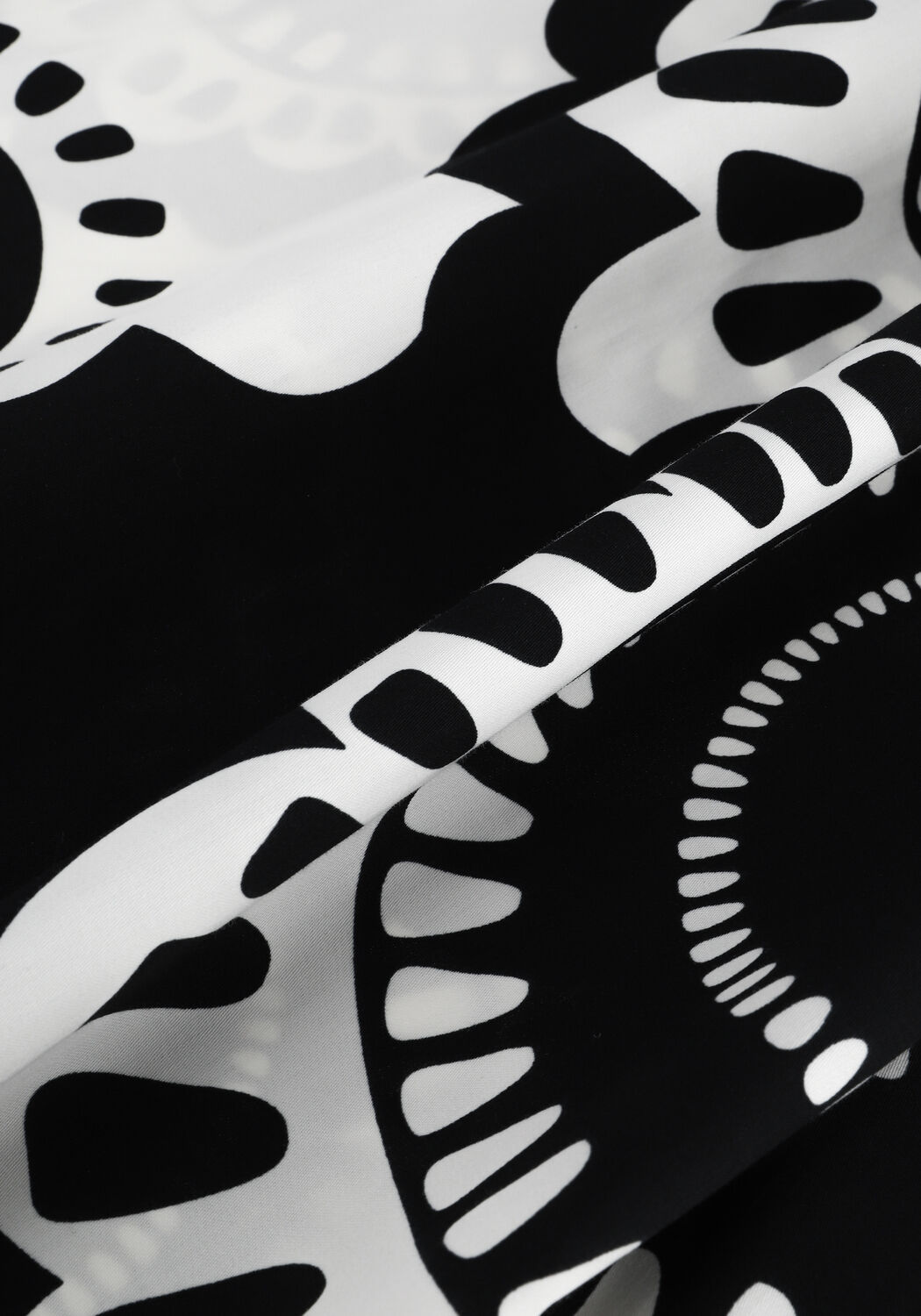 Zwarte SUMMUM Midi jurk DRESS MODERN FLOWER - large