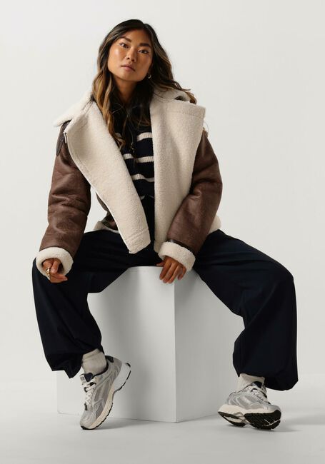 Bruine NEO NOIR Teddy jas SADIE TEDDY JACKET - large