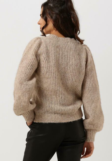 Beige NEO NOIR Trui MARTINA FLUFFY KNIT BLOUSE - large