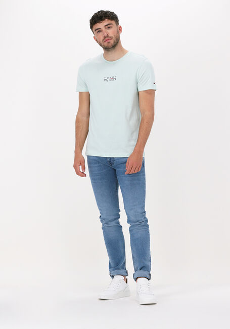 Mint TOMMY HILFIGER T-shirt SQUARE LOGO TEE Mint TOMMY HILFIGER T-shirt SQUARE LOGO TEE - large