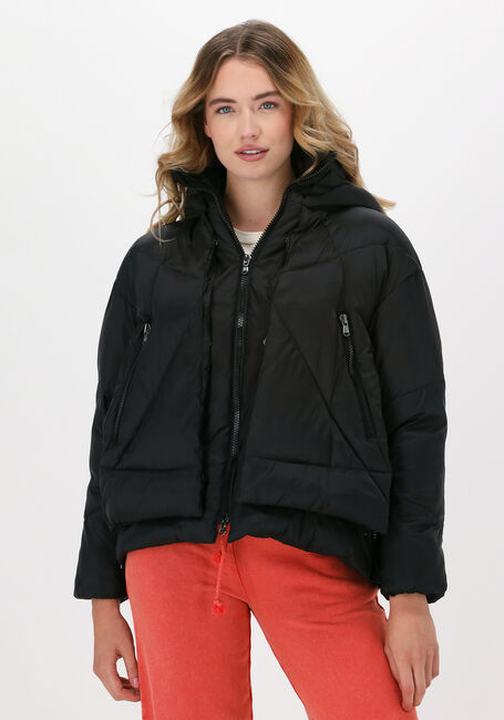 Zwarte CANADIAN Gewatteerde jas EUGENIE SHORT SAT - large