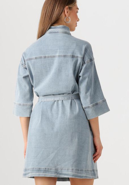 Lichtblauwe MY ESSENTIAL WARDROBE Mini jurk LARAMW 115 DRESS - large
