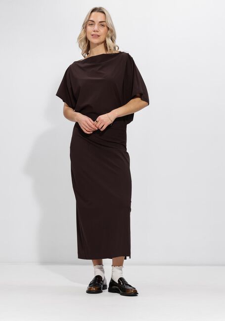 Bruine STUDIO ANNELOES Maxi jurk Ineke dress - large
