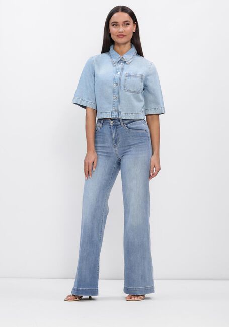 Lichtblauwe LIU JO Blouses CAMICA M/C TENCEL - large