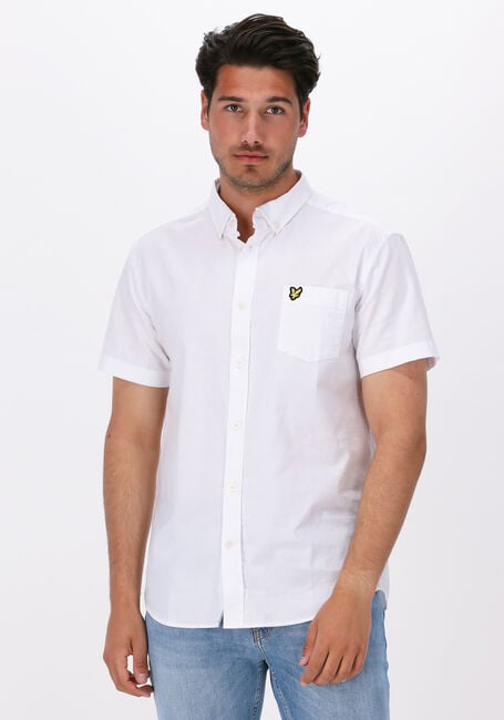 Witte LYLE & SCOTT Casual overhemd SS OXFORD SHIRT - large