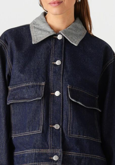 Donkerblauwe Y.A.S. Spijkerjas YASMARIA LS DENIM JACKET S. - large