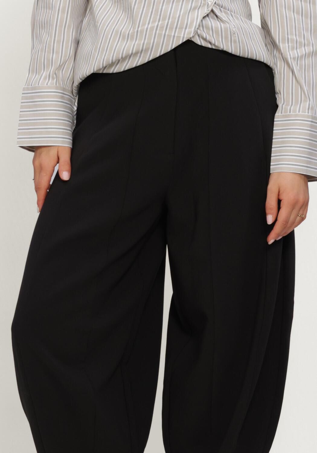 Y.A.S. YAS Dames Broeken Yasbay Hw Barrel Balloon Pant Zwart