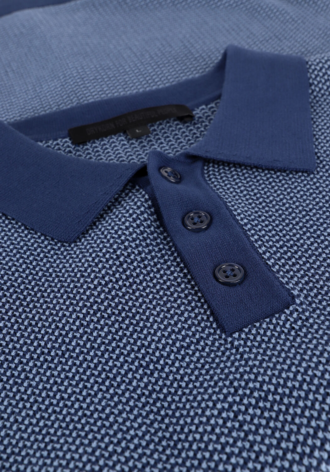 Blauwe DRYKORN Polo TRITON 423053 - large