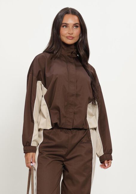 Bruine REFINED DEPARTMENT Jack LADIES WOVEN SPORTY JACKET ANNIE - large