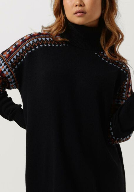 Zwarte SCOTCH & SODA Midi jurk ROLL NECL KNITTED DRESS - large