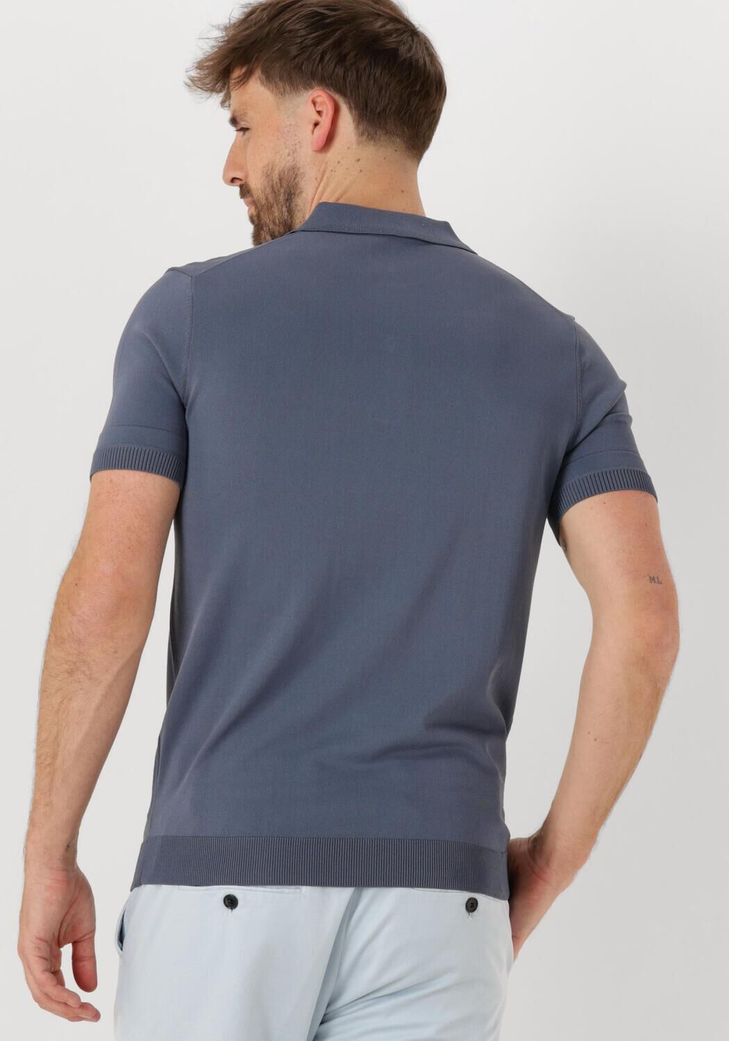 GENTI Heren Polo's & T-shirts Polo Button Ss K2046-1260 Grijs