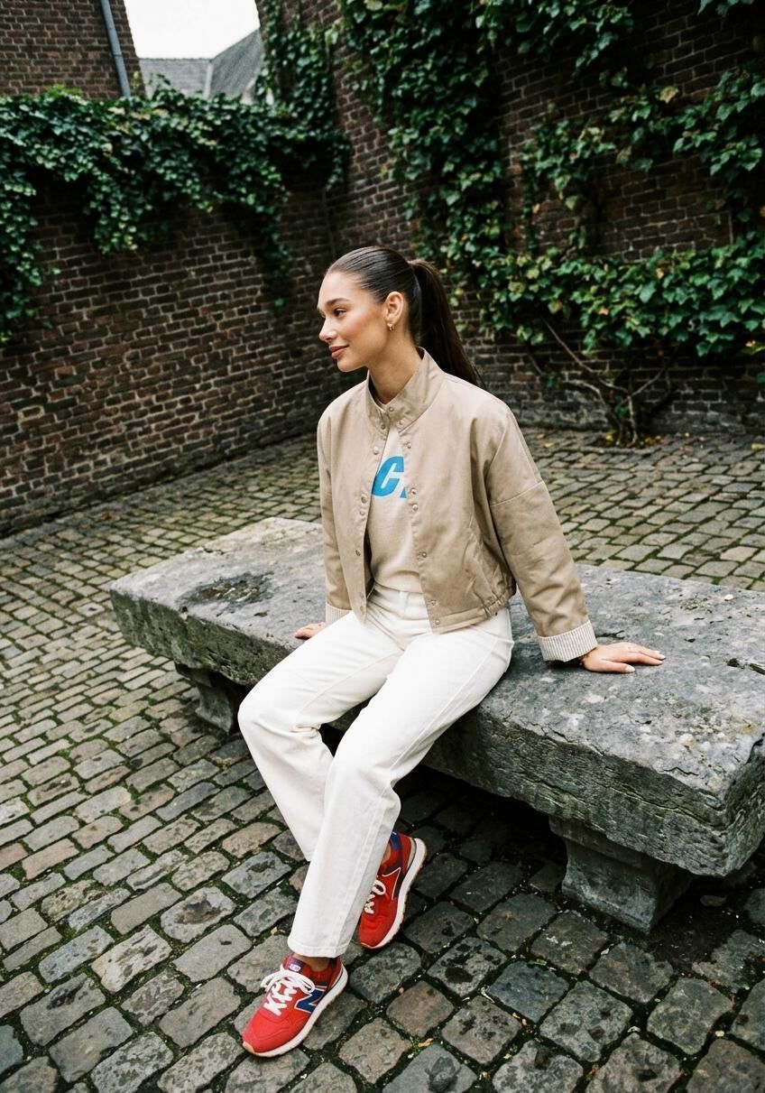 Rode THE HOFF BRAND Lage sneakers CITY - medium