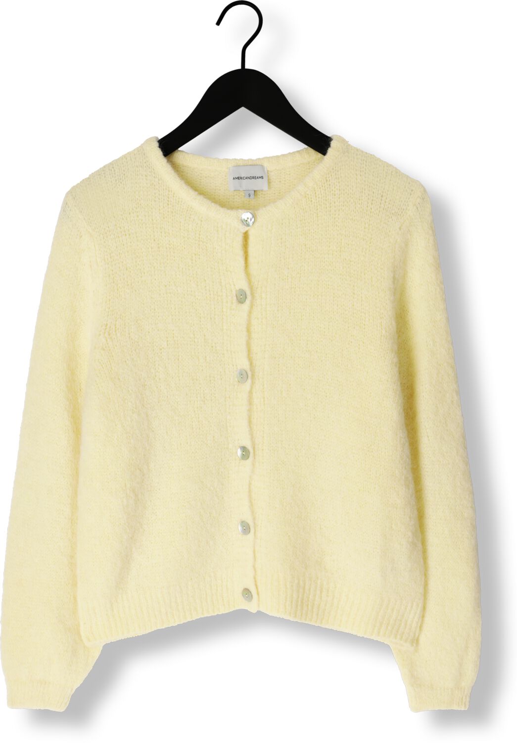 AMERICAN DREAMS Dames Truien & Vesten Susan Alpaca Cardigan Geel