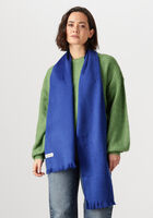 Blauwe ALPACA LOCA Sjaal SLIM SCARF - medium
