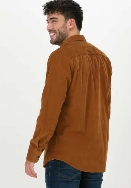 Oranje PME LEGEND Casual overhemd LONG SLEEVE SHIRT FINE CTN COR - large