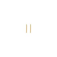 Gouden ATLITW STUDIO Oorbellen PETITE EARRINGS STRIP - medium