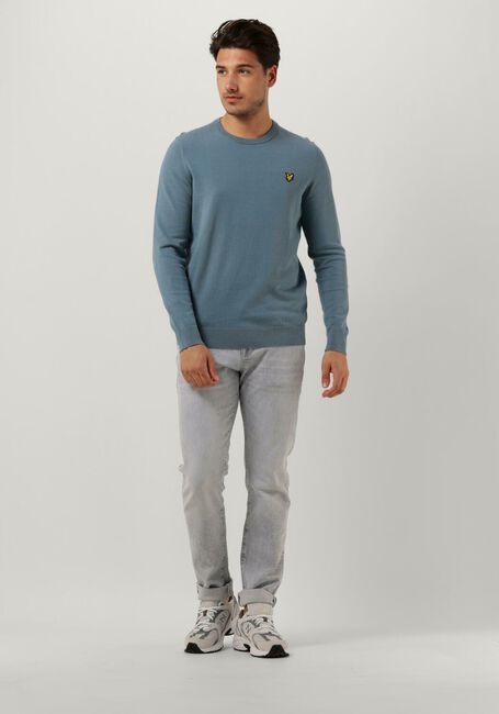 Blauwe LYLE & SCOTT Trui COTTON CREW NECK JUMPER - large