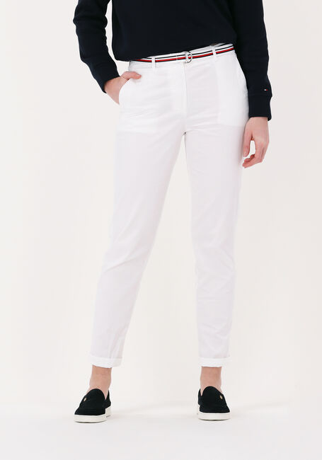 Witte TOMMY HILFIGER Chino HAILEY SLIM CO TENCIL CHINO PANT - large