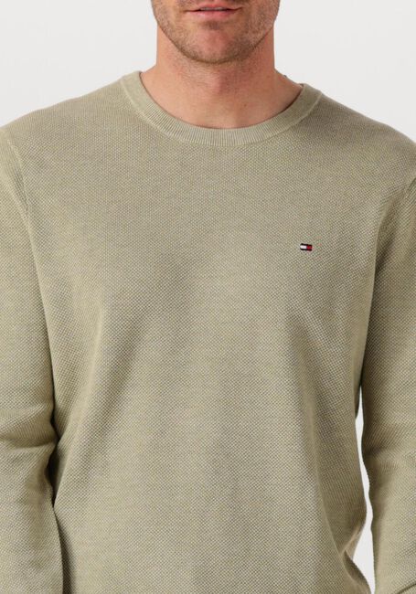 Groene TOMMY HILFIGER Trui ESSENTIAL STRUCTURE CREW NECK - large