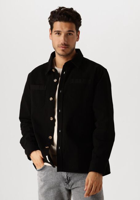 Zwarte FORÉT Overshirt FELLOW TWILL SHIRT - large