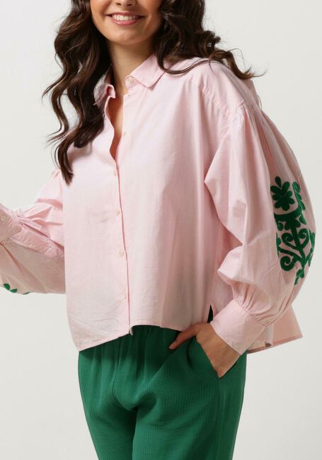 Roze BY-BAR Blouses SARAH SHORT CHAMBRAY BLOUSE - large