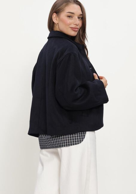 Donkerblauwe NEO NOIR Jack HAMRA WOOL JACKET - large