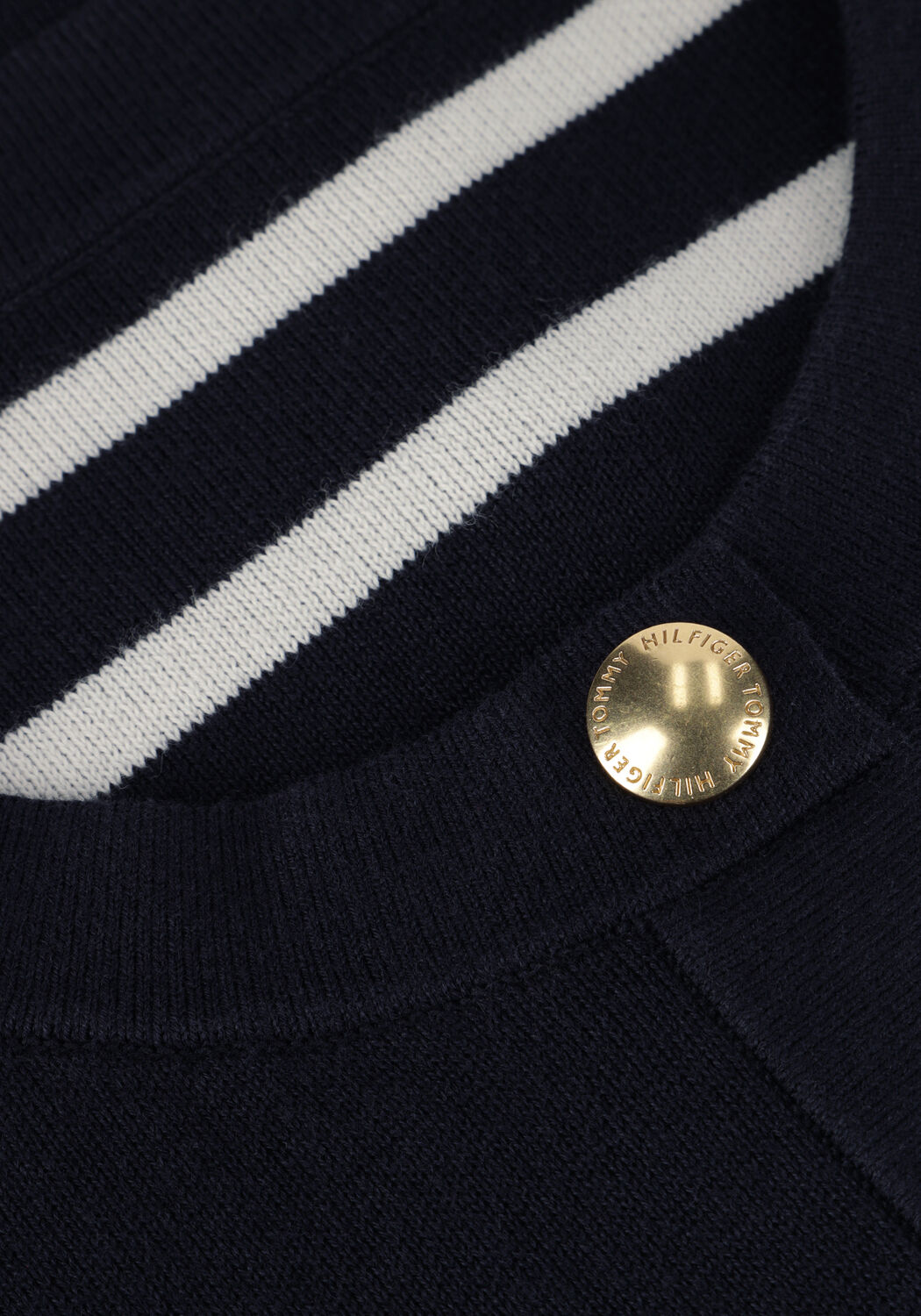 Blauwe TOMMY HILFIGER Vest CO JERSEY STCH REVERSIBLE CARDI - large