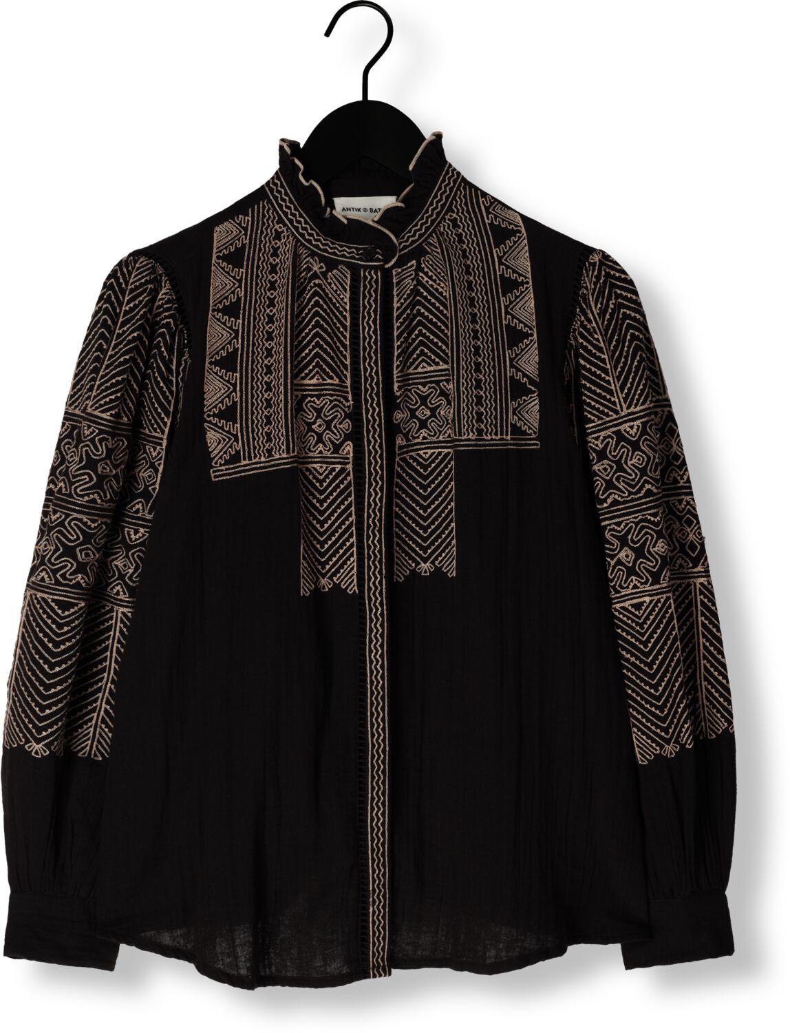 ANTIK BATIK Dames Blouses Svetlana Blouse Zwart